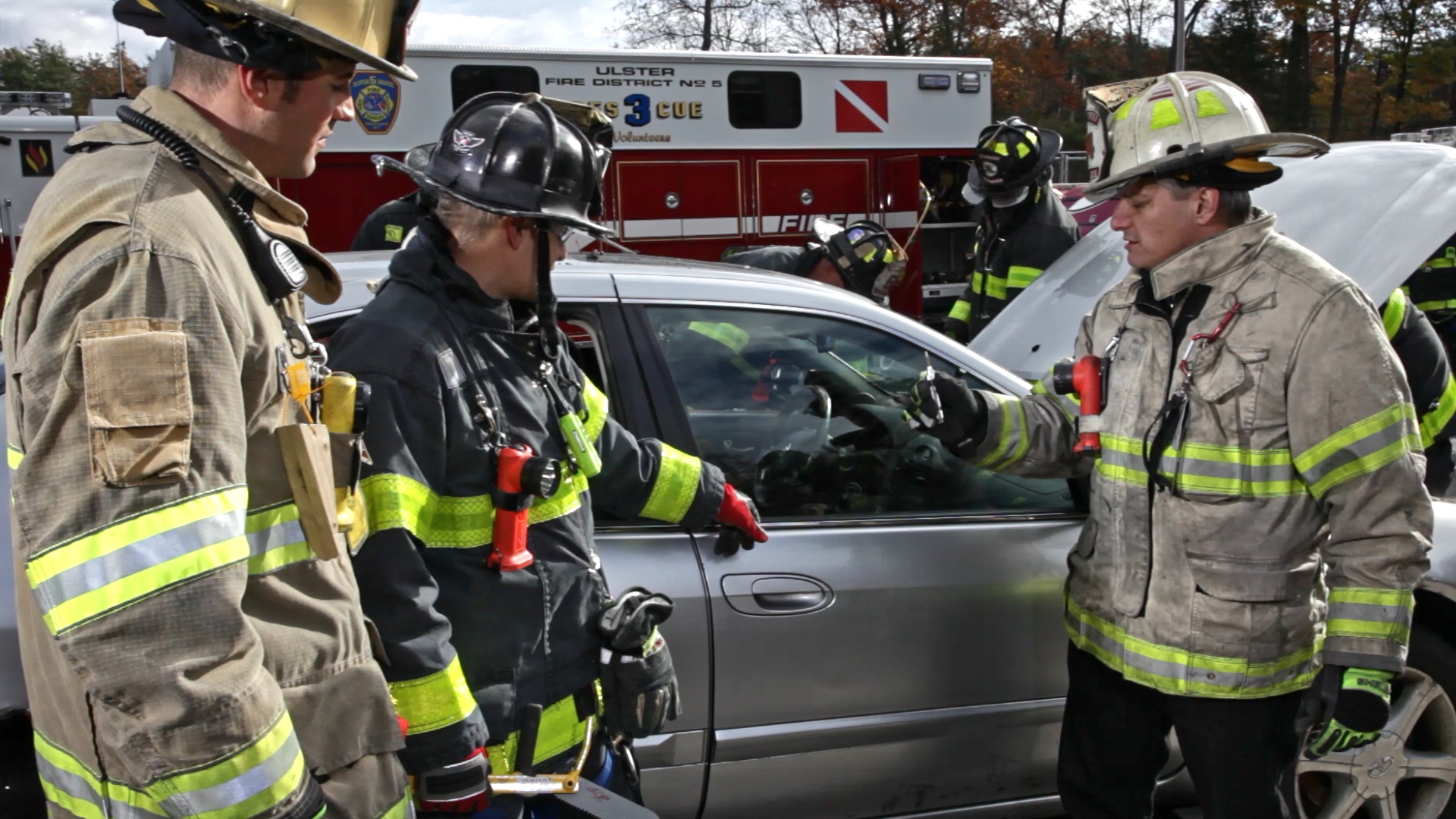 RIDE WITH US - Rick takes part in a vehicle extrication drill with Ulster Hose Co. 5